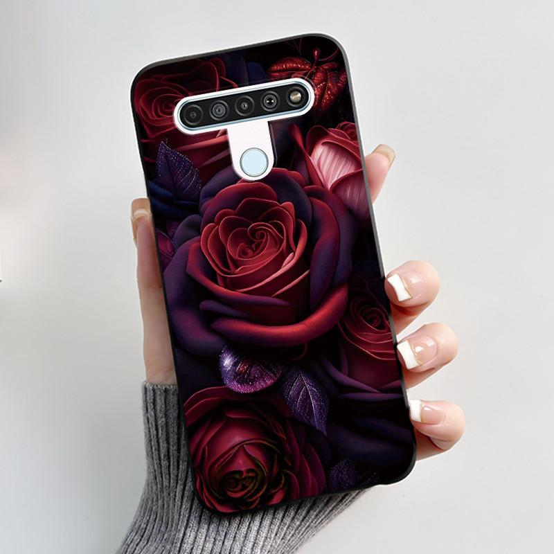 Luxury Cute Cool Boys Girls Case For LG K61 Q61 Q70 Phone Case Black Matte Soft Silicone Back Cover Protective TPU Bumper Shell