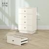 Modern 4-drawer chest of drawers, storage furniture for bedroom, living room, entryway, 47 x 29 x 75 cm, cream