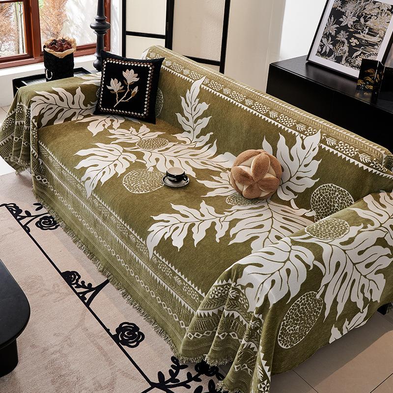 

Чехол для дивана из шенилла, полотенце, Four Seasons, универсальное, цельное, полностью покрытое, пылезащитное, чехол для дивана 180-260