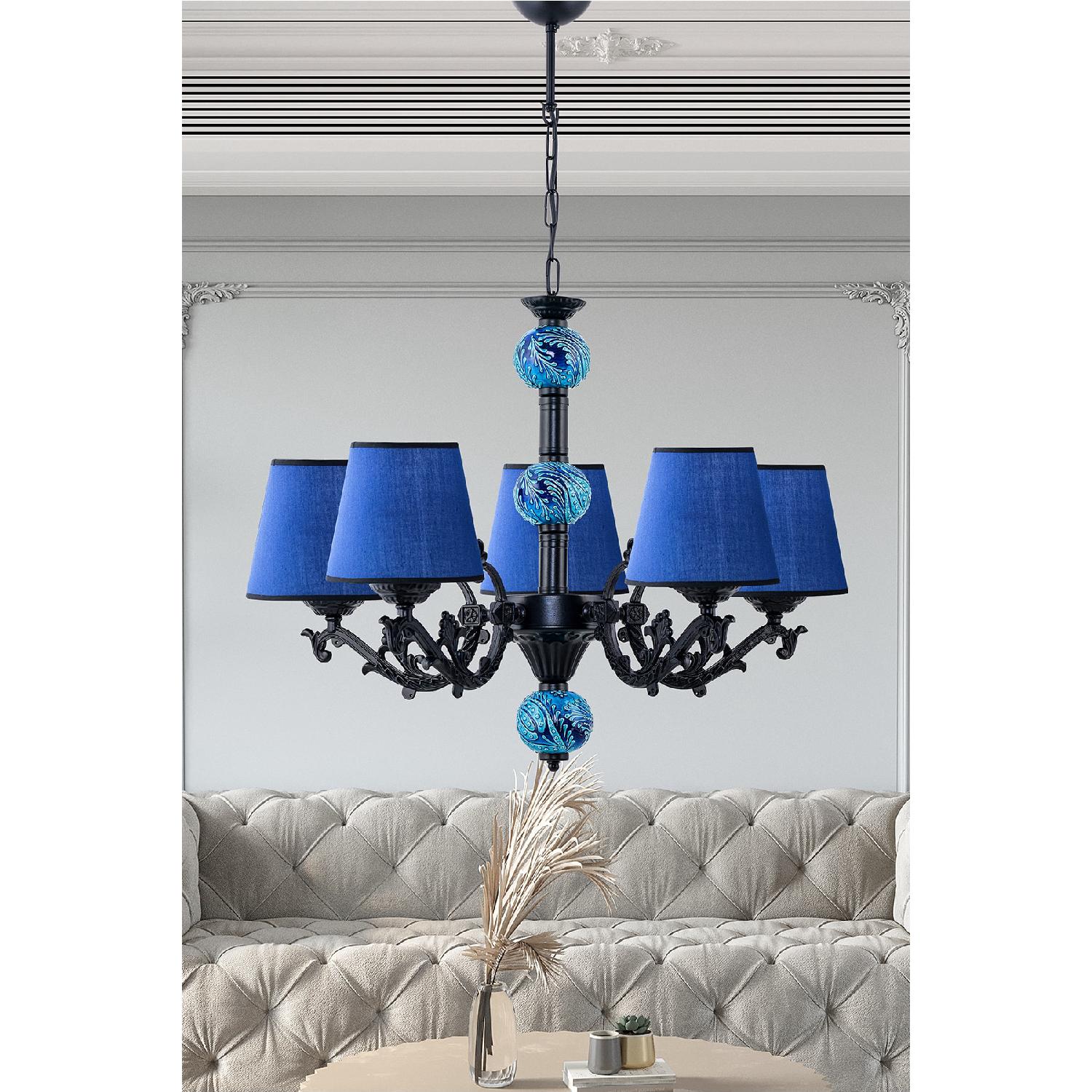 

Dormeur 5 Шт. Люстра Синий Черный