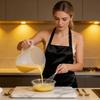 1Pc Large Capacity Baking Measuring Cup Scale Kitchen Mixing Bowl with Lid Transparent Plastic Mixing Cup for Home Tools