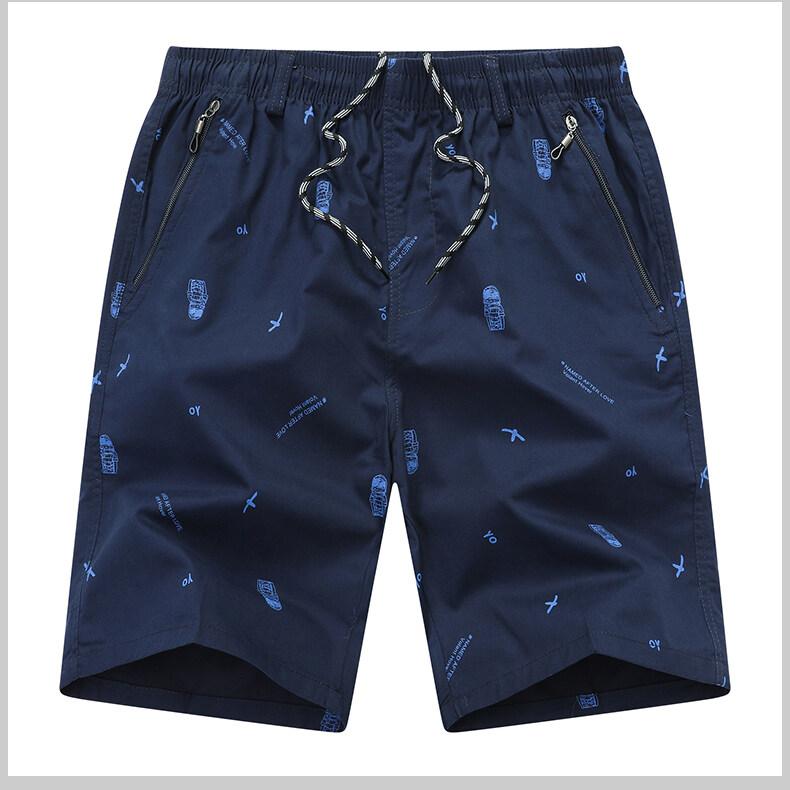 Men's Light Weight Beach Shorts Summer Casual Sweat Shorts Baggy Sports Wide Leg Print Gym Running Shorts