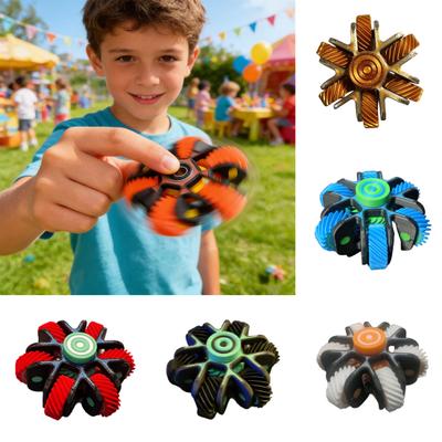 3D Printed Fidget Spinner Toy Anxiety Stress Relief Gear Spinning Toy Portable Travel