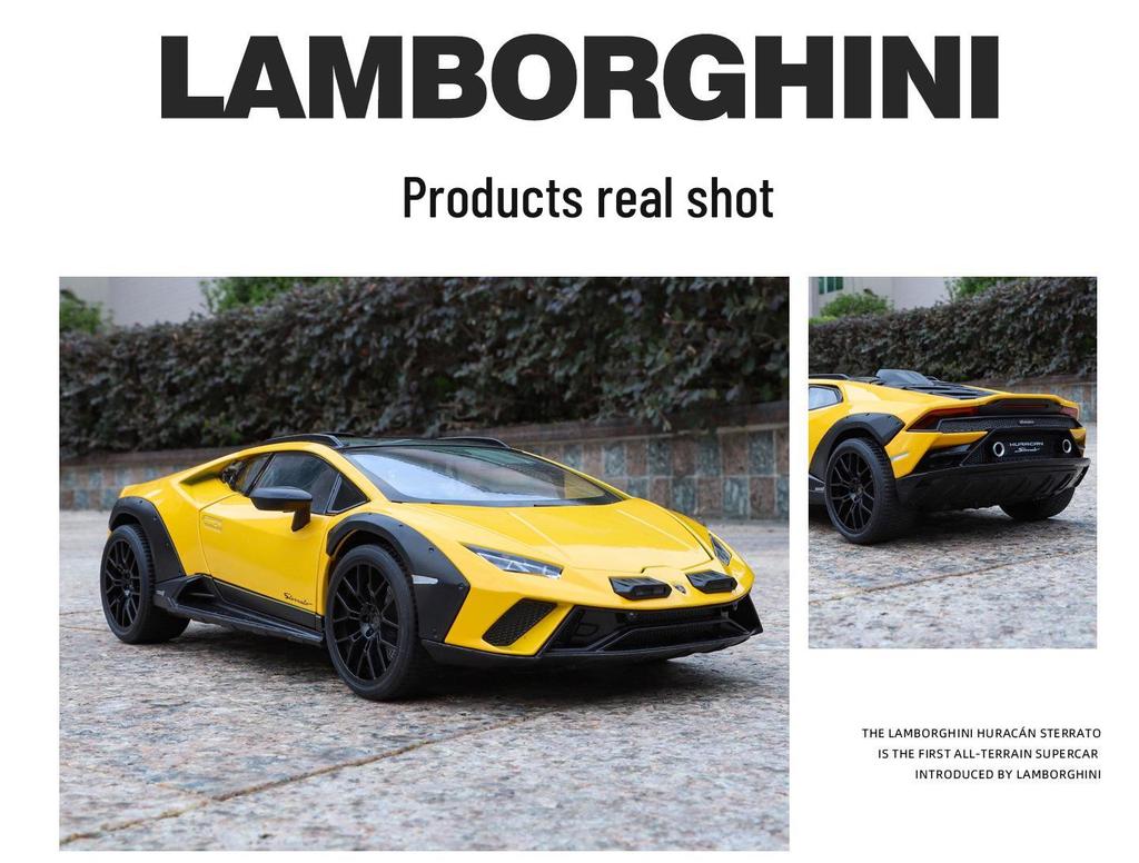 1:18 Alloy Series Lamborghini Bull Sound Light Model Car Toy