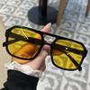 Men Vintage Rectangle Frame Eyeglasses Fashion Retro Sun Glasses Luxury Brand Design UV400 Eyewear Women Shades