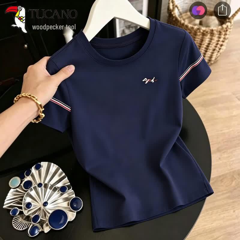 Women's Woodpecker Regular Shoulder Short Sleeve T-shirt