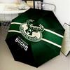 Bucks Team Logo Artwork Umbrella Folding Umbrella, Automatic Umbrella 8-Frame for Travel, Camping Use Gift for Halloween Christmas