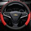 Housse de volant de voiture 38 cm 15" Cuir Pour Cruze Malibu Sail Spark Captiva Equinox Trax/Tracker AVEO Lova Camping-car