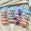 5Pcs Candy Color Mermaid Shell Starfish Hair Clips – Ocean Themed Side Barrettes for Kids, Cute Hair Accessory Set
