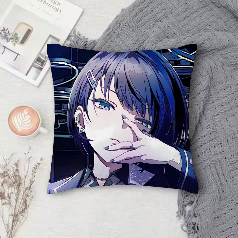 Project SEKAI Haruka Kiritani Pillow Case Cushion Cover Throw Pillow Case For Car Sofa