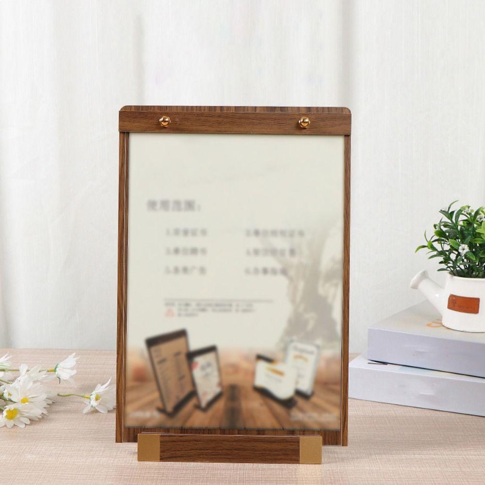 A4/A5 Table Sign Holder Horizontal/Vertical Menu Flyer Paper Stand  Wedding