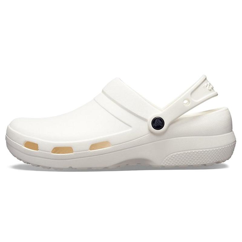 Crocs Specialist II Clog 2nd Generation EVA Casual and Comfortable Flat Sandals Unisex White