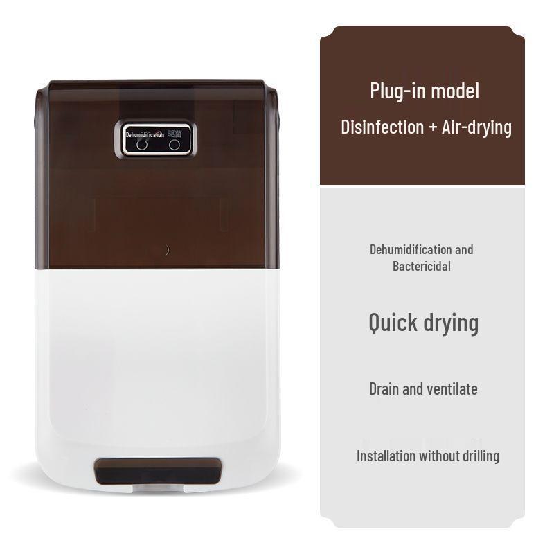 Wall-Mounted Chopstick Sterilizer & Dryer - No Drilling Required