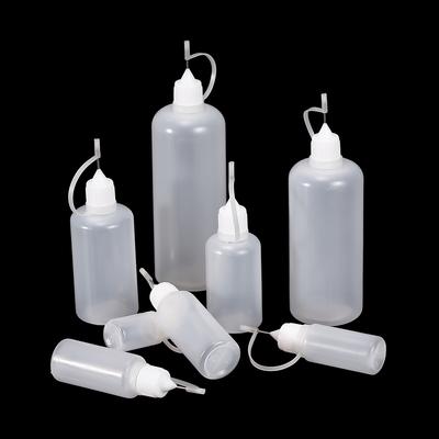 5 pièces/lot 5-120 ml Plastique PE Bouteille en Plastique Souple avec Pointe Applicateur Colle pour Quilling Papier Bricolage Scrapbooking Outil d'Artisanat Papier
