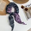 Triangle scarf headband retro tie-dye silk scarf high-end thin scarf scarf shawl multi-purpose waist tie