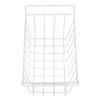 Refrigerator Freezer Basket, 2-Piece Rustproof Steel PE Coated White Rectangular Freezer Wire Storage Organizer for Kitchen (49.5cm Long x 24.5cm Wide