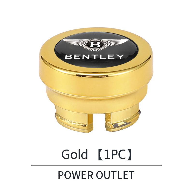 Button Socket Protective Case Car Cigarette Lighter Plug Dust Cover for New Bentley Flying Spur Continental GT Bentayga Mulsanne