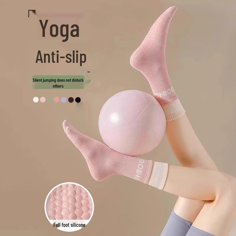 Șosete Respirabile Antiderapante până la Mijlocul Gambei pentru Yoga și Pilates pentru Femei - Foarte Elastice, Absorbante de Transpirație, Șosete de Fitness