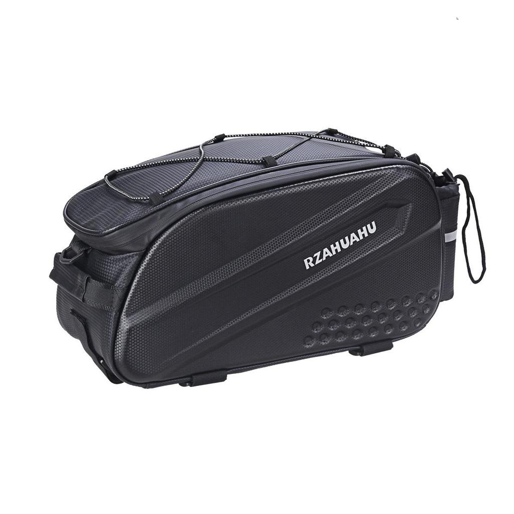 Mountain Bike Rear Rack Hard Shell Bag, 10L Pannier for Cycling