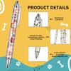 Dog Ballpoint Pens Gifts - School Office Retractable Supplies 24 Pcs Cute Gifts Bulk Black Ink Smooth Fine Point Writing Pen Colorful Graduation