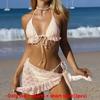 Classic Nylon Lace Bikini Set For Women With Backless Design For Swimming And Water Sports