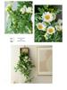 Stylish Daisy Pendant Faux Flower Vine for Indoor Wall Decoration and TV Background