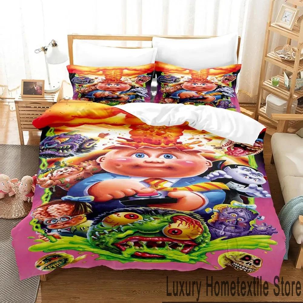 3D Tisk Povlečení Garbage Pail Kids Chlapci Dívky Velikost Twin Queen King Přikrývka Polštářový povlak Postel chlapci Dospělý