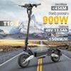 OOTD T10 E-Scooter 900W Peak Power 48V13.5Ah LED Display Electric Scooter Adult 11-inch Off-Road Tire Convenient Fold EScooters