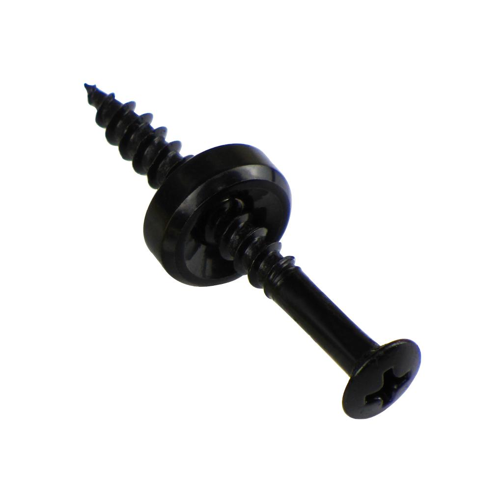 FLEOR 12pcs Bass Guitar Neck Joint Plate Screws Neck Mounting Bushings Ferrules With Screws