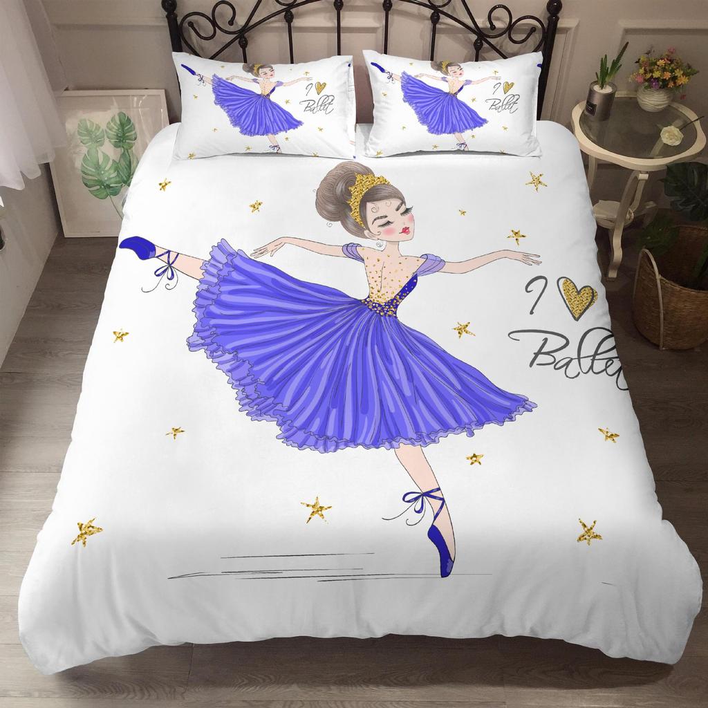 Luxury Duvet Cover and Pillowcase Digital Printing Star/moon/meteor Double Winter Quilt Cover Set Lantern Duvet Cover 1 Person