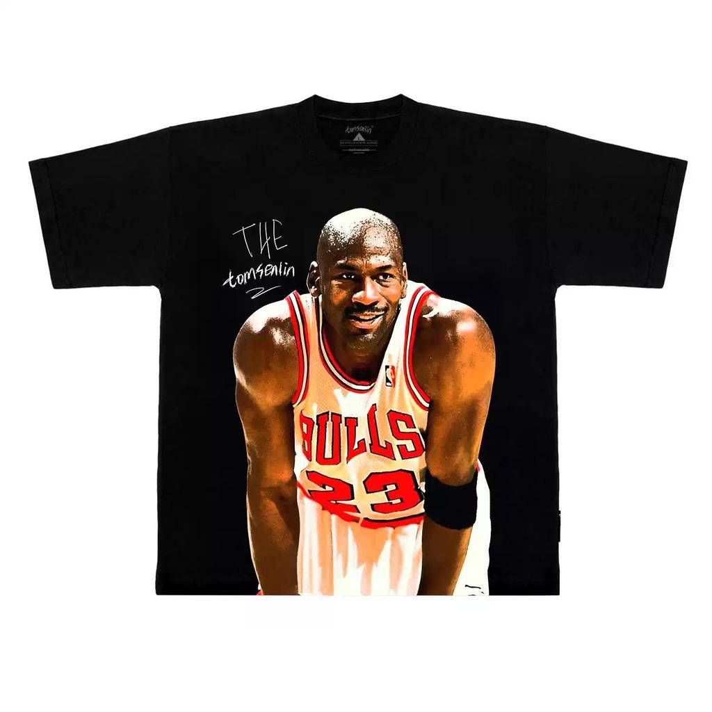 Summer 1995 Michael I'm Back Domineering Comeback Printed T-Shirt Cotton Short Sleeve Loose Trend Top