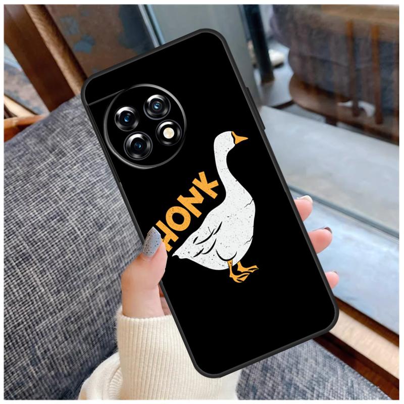 Duck Goose Honk Bonk Funny Meme Case For OnePlus 15 13 12 11 10 9 Pro 13R 13T 12R 10T 8T Nord CE 5 2 3 4 Lite N20 N30 Coque