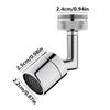 Universal Rotary Faucet Extender Universal Extender Splash Proof Filter Bathroom Sink Kitchen Anti Rust Rotary Faucet Aerator