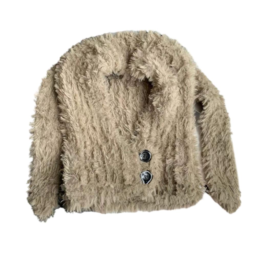 Furry Beanie Cap Long Ear Plush Balaclava Hat for Skiing Hiking Universal Adult Girl Windproof Beanies for Cold Weather