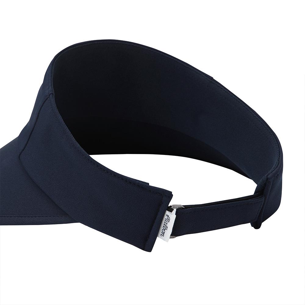 MALBON GOLF Malbon Logo Wide-Brimmed Visor Navy (Woman)
