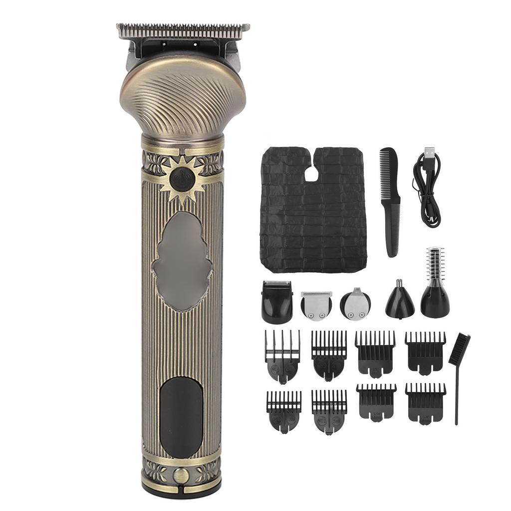 Electric Hair Trimmer Multi Function Low Noise USB Electronic Waterproof Hair Trimmer for Beauty