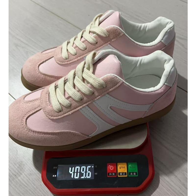 Large size white shoes women's new retro casual versatile fashion round head sports thick baseplate shoes