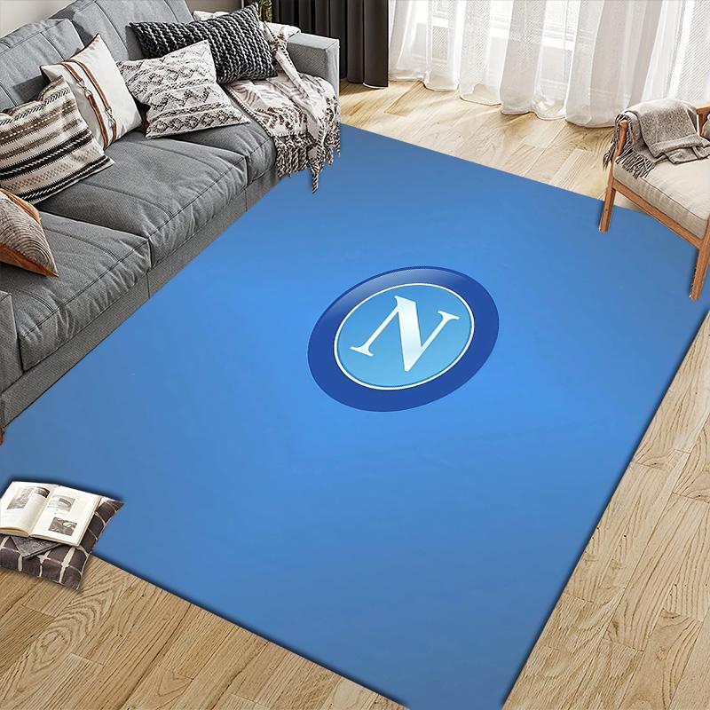 SSC Napoli2 Flannel Pattern Square Carpet,Area Rug,Carpet Rug for Living Room Bedroom Sofa Playroom Decor,Non-slip Floor Mat