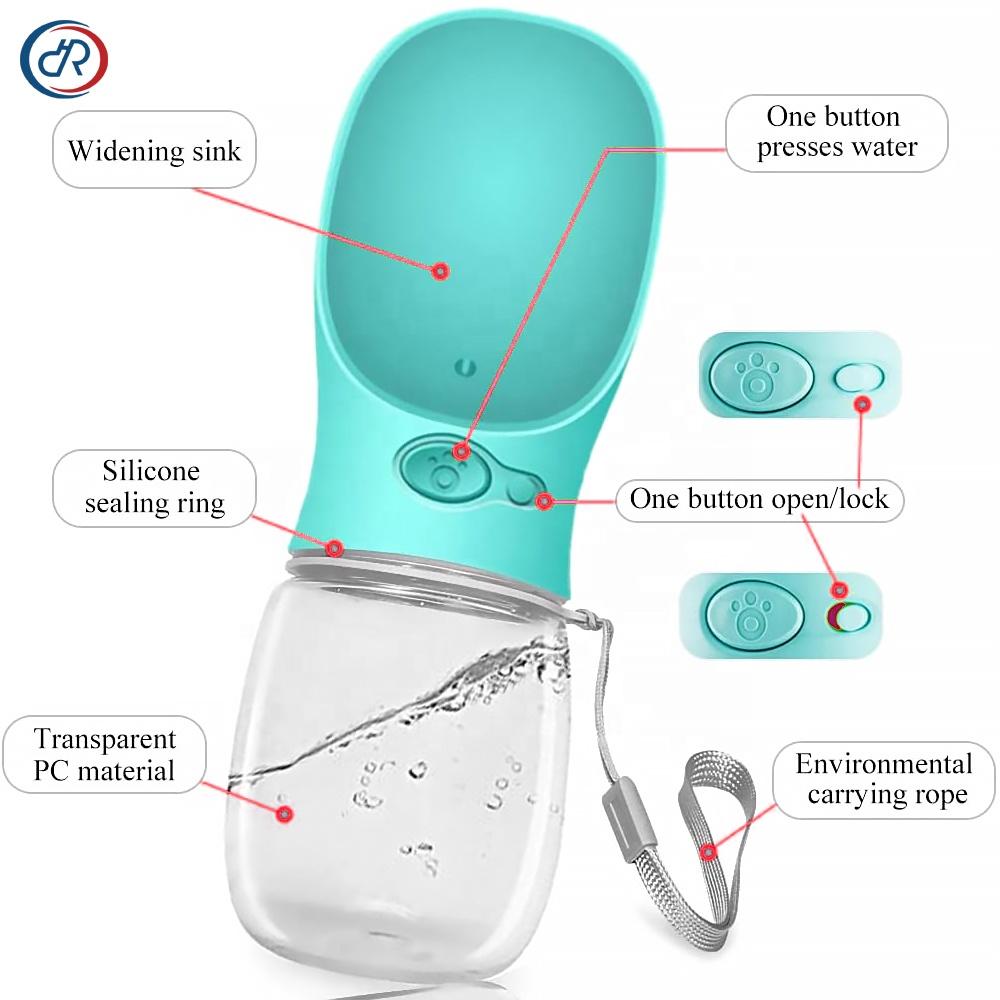 2023 Outdoor Leakproof Portable Puppy Pet Travel Water Bottle for Dogs