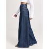 Women's Plus Size Wide Leg Loose Washed Denim Jeans