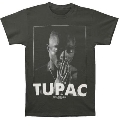 Tupac Shakur Unisex-Erwachsene betendes Baumwoll-T-Shirt