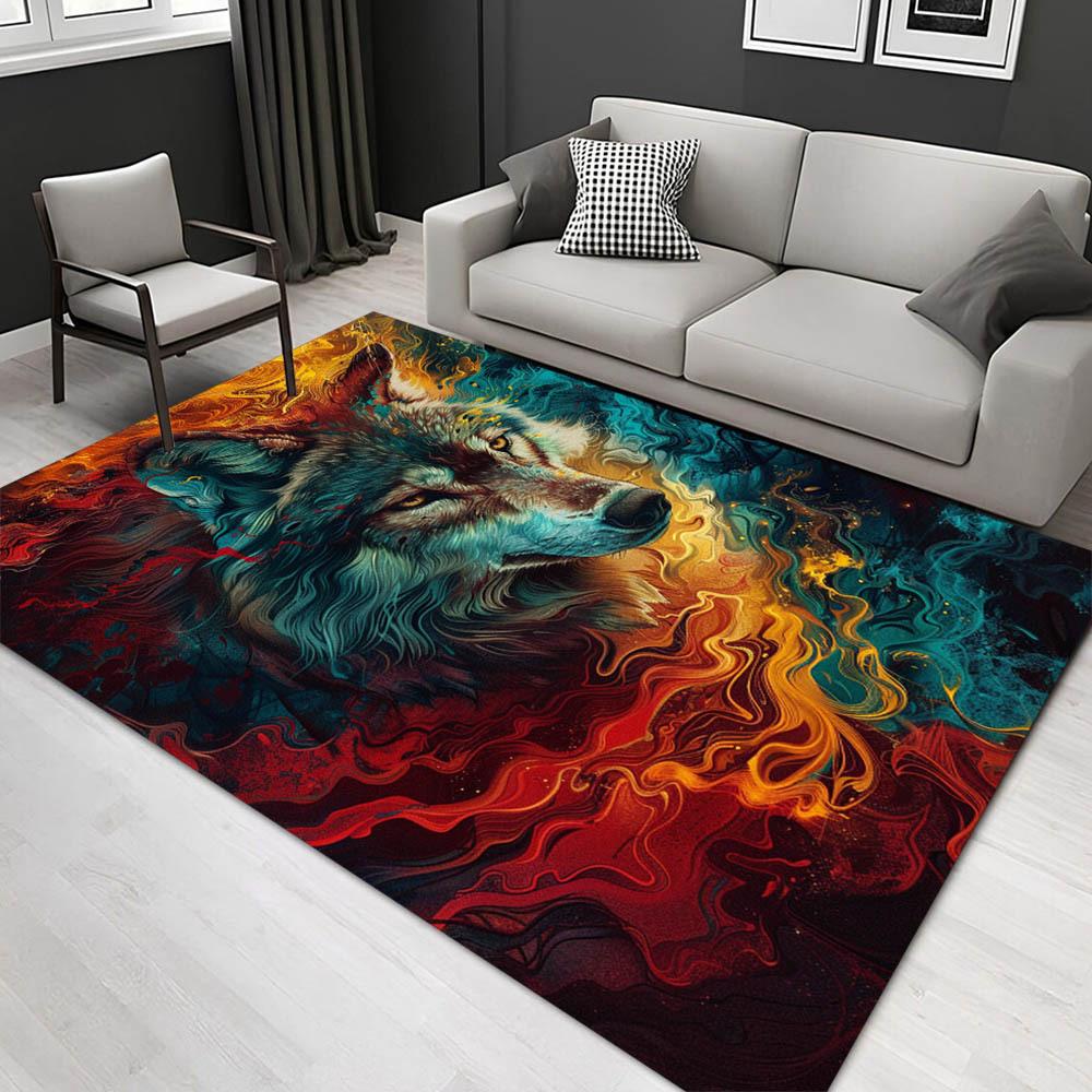 

1pc 21858785410 Pattern Carpet, Area Rug For Living Room Bedroom Room Bed Chair Laundry Entryway Corridor Yard Non-slip Outdoor Camping Rug 60cm by 90cm