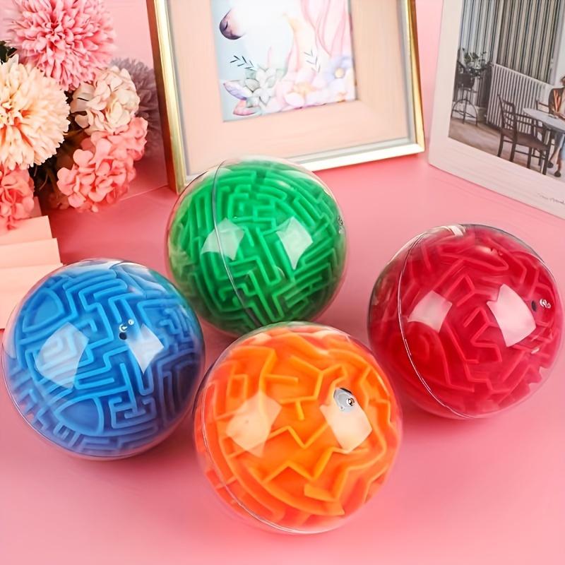 2pcs Maze Ball Puzzle, Brain Teaser Magic Sphere Games, Plastic Brain Teaser Toys for Party, Christmas, Easter, New Year, Mardi Gras - Random Colors