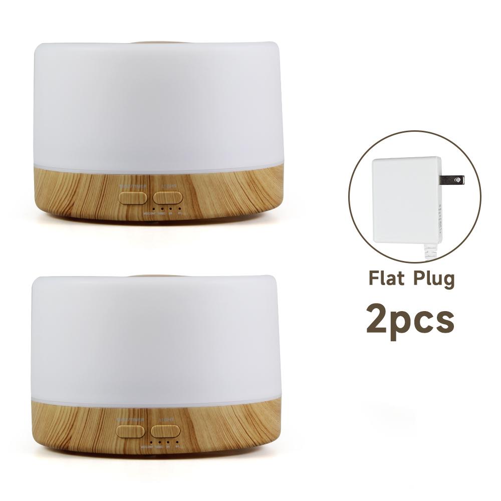 500ml Remote Control Essential Oil Diffuser Desktop Aroma Diffuser Mute Ultrasonic Air Humidifier with 7 Colors Night Light