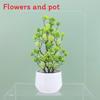 Camellia Multicolor Simulation Japomica Artificial Flower Green Plant Bonsai