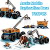 Kompatibel mit City-Serie Bausteinen Arktische mobile Erkundungsbasis Kranwagen MOC Spielzeug Weihnachtsgeschenke für Kinder