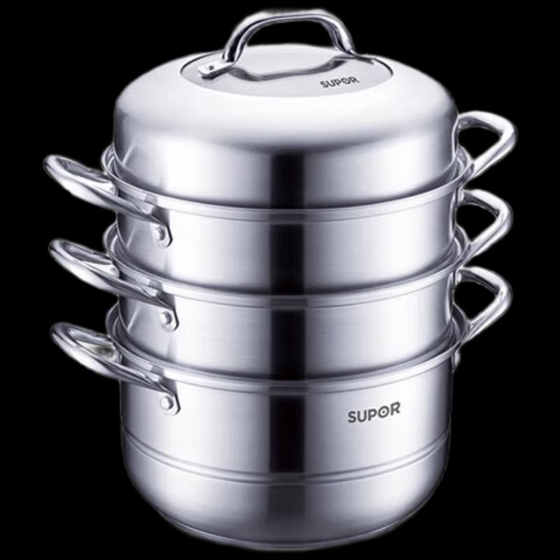 SUPOR 304 Stainless Steel Steamer Pot