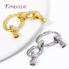18K Gold Plated Brass Zircon Connector Clasps For Jewellery Making DIY Bracelet/Necklace Accessories Trendy Jewelry Clasp