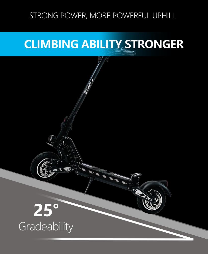 DriveTron DT10 Electric Scooter: 48V 15.6Ah Battery, 50km/h, 55km Range, 1000W Motor, NFC Start, Foldable