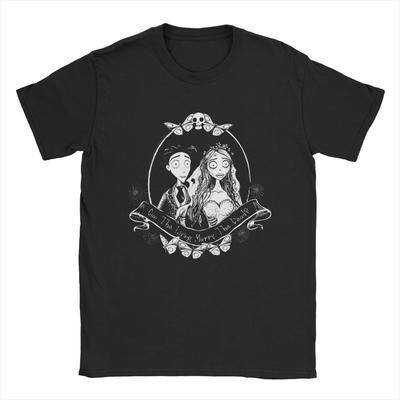 Men's Corpse Bride Wedding T Shirt Pure Cotton Clothes Casual Short Sleeve O Neck Tees Plus Size T-Shirt